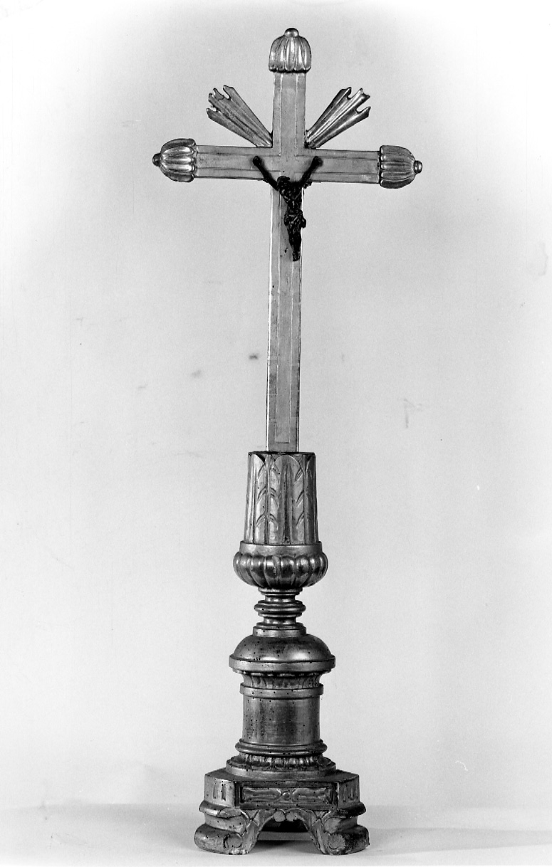 Cristo crocifisso (croce d'altare, opera isolata) - ambito piemontese (prima metà sec. XIX)