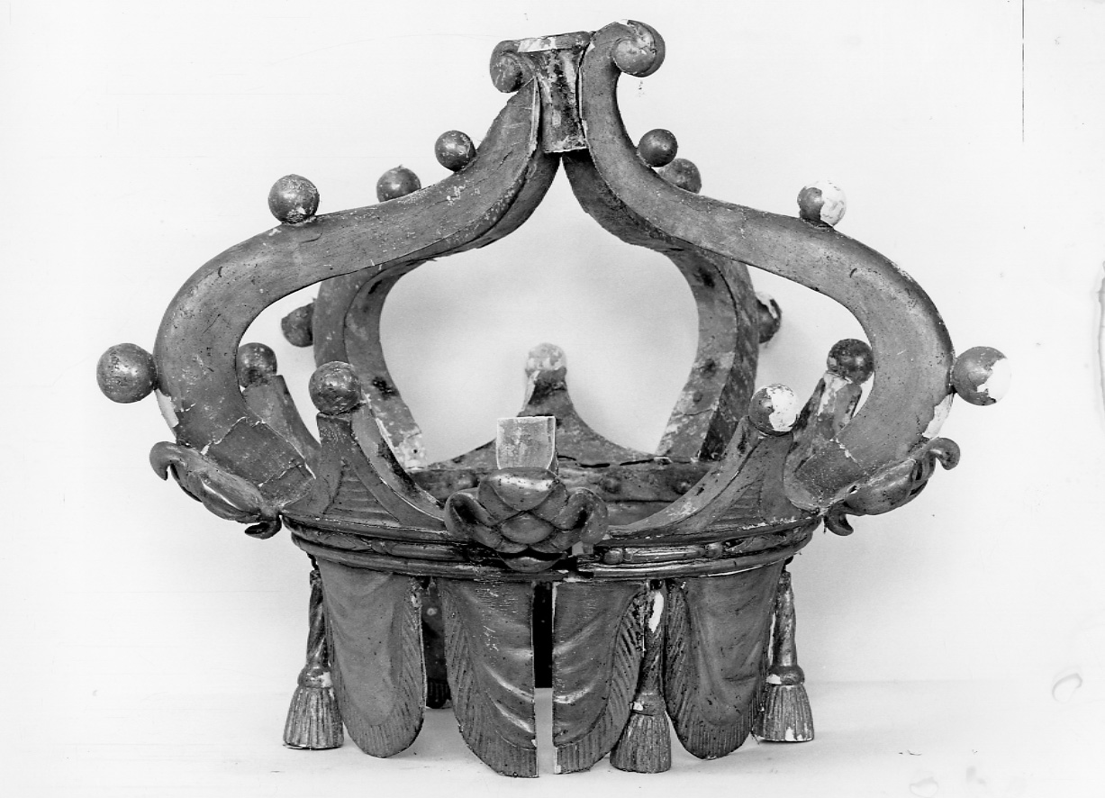 corona di tronetto per esposizione eucaristica - ambito piemontese (sec. XVIII)