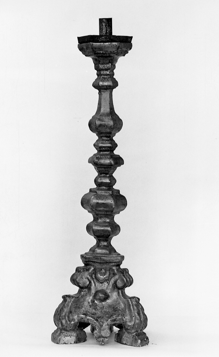 candelabro, serie - ambito piemontese (primo quarto sec. XVIII)
