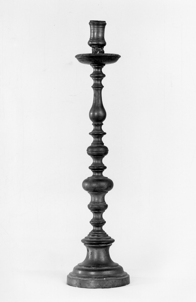 candelabro, serie - ambito piemontese (inizio sec. XVIII)