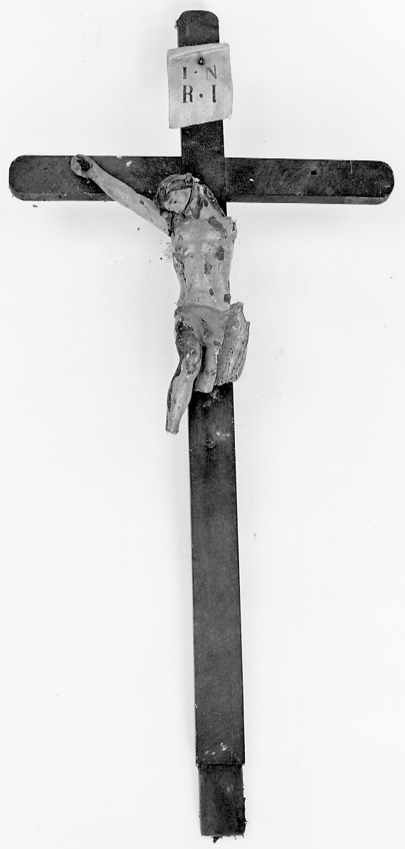 Cristo crocifisso (crocifisso, opera isolata) - ambito piemontese (seconda metà sec. XVIII)