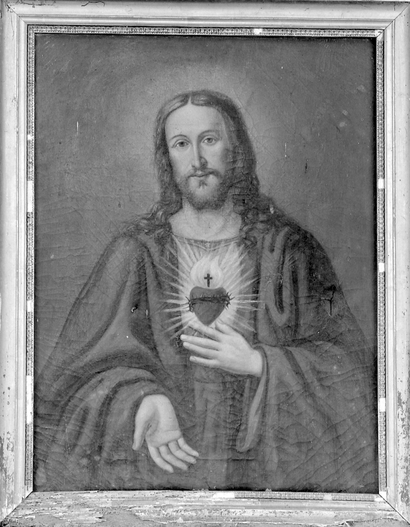 Sacro Cuore di Gesù (dipinto, opera isolata) - ambito piemontese (secondo quarto sec. XIX)