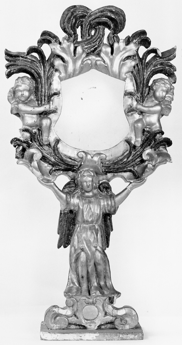 reliquiario - a ostensorio, serie - ambito piemontese (sec. XVII)