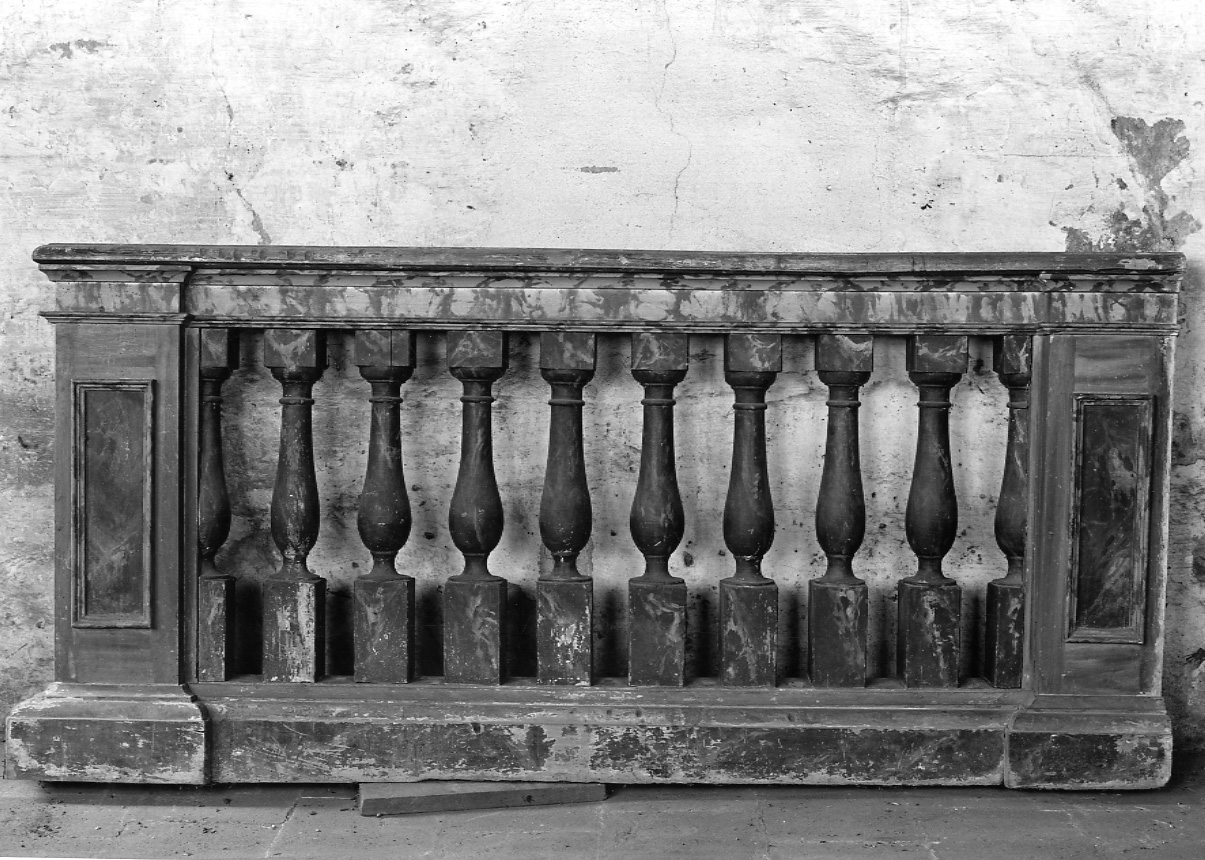 balaustrata, frammento - ambito piemontese (fine sec. XVII)