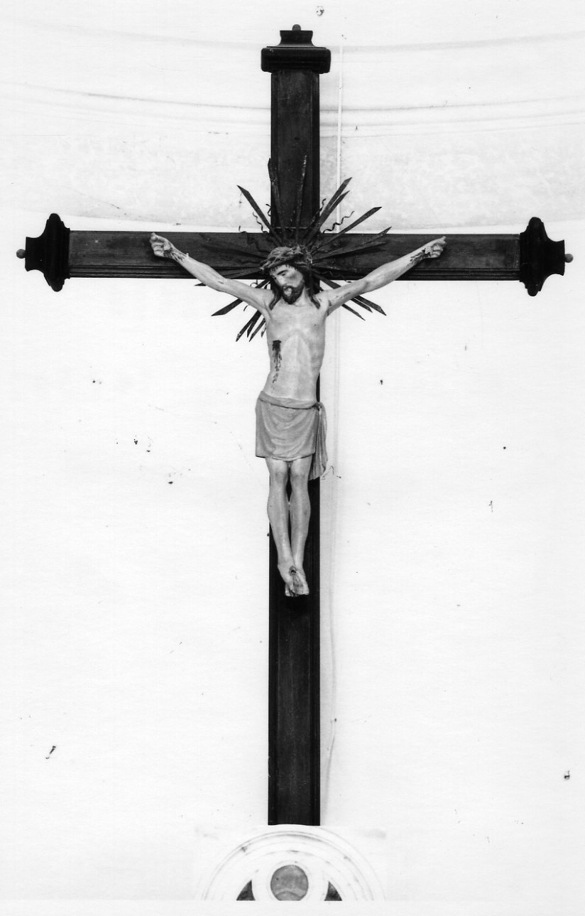 Cristo crocifisso (crocifisso, opera isolata) - ambito piemontese (seconda metà sec. XIX)
