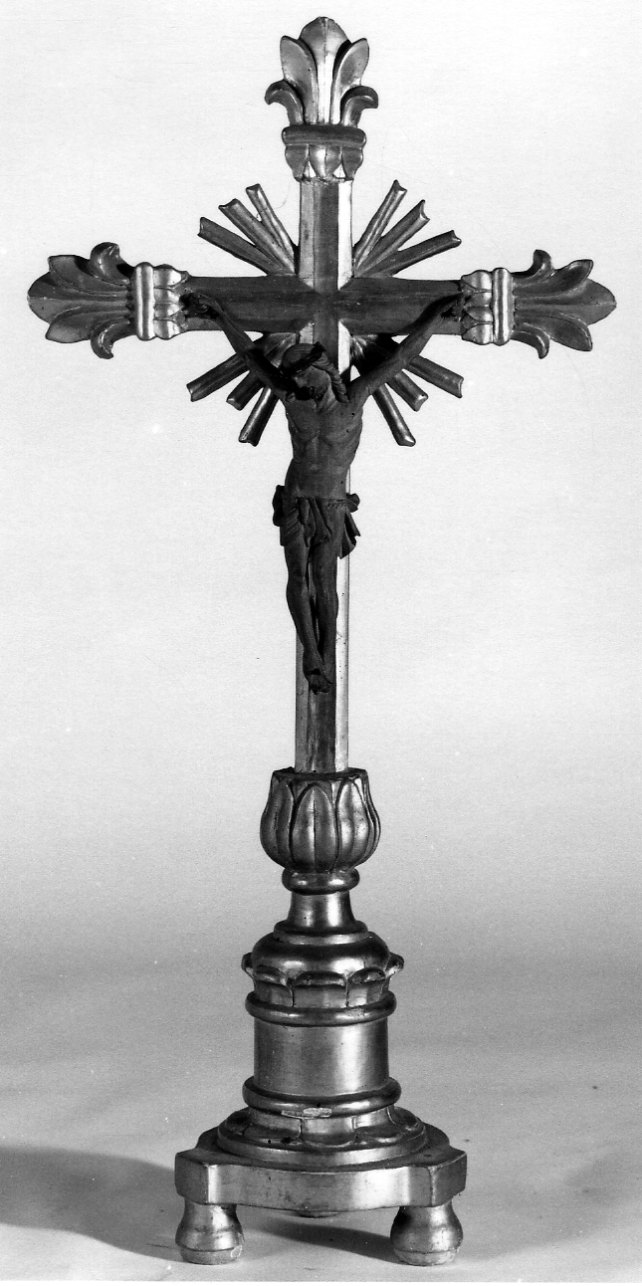 Cristo crocifisso (croce d'altare, opera isolata) - ambito ligure (prima metà sec. XIX)