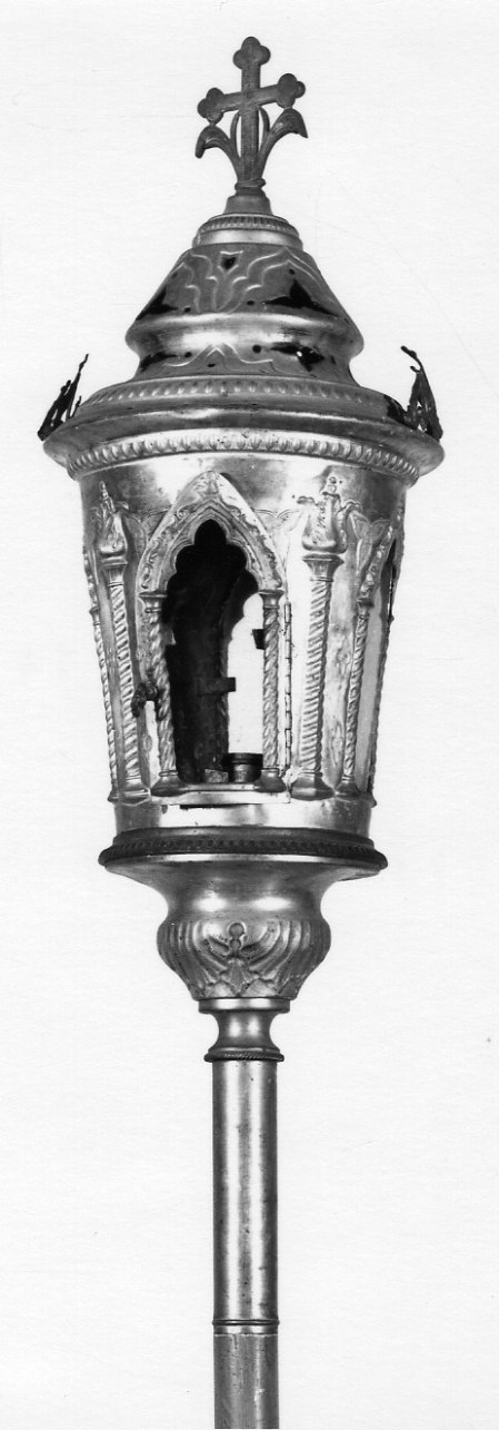 lanterna processionale, serie - ambito piemontese (prima metà sec. XX)