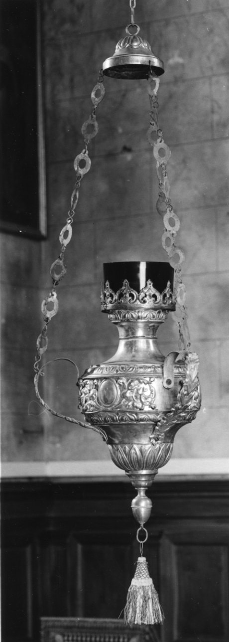 motivi decorativi vegetali (lampada pensile, opera isolata) - bottega lombardo-piemontese (prima metà sec. XIX)