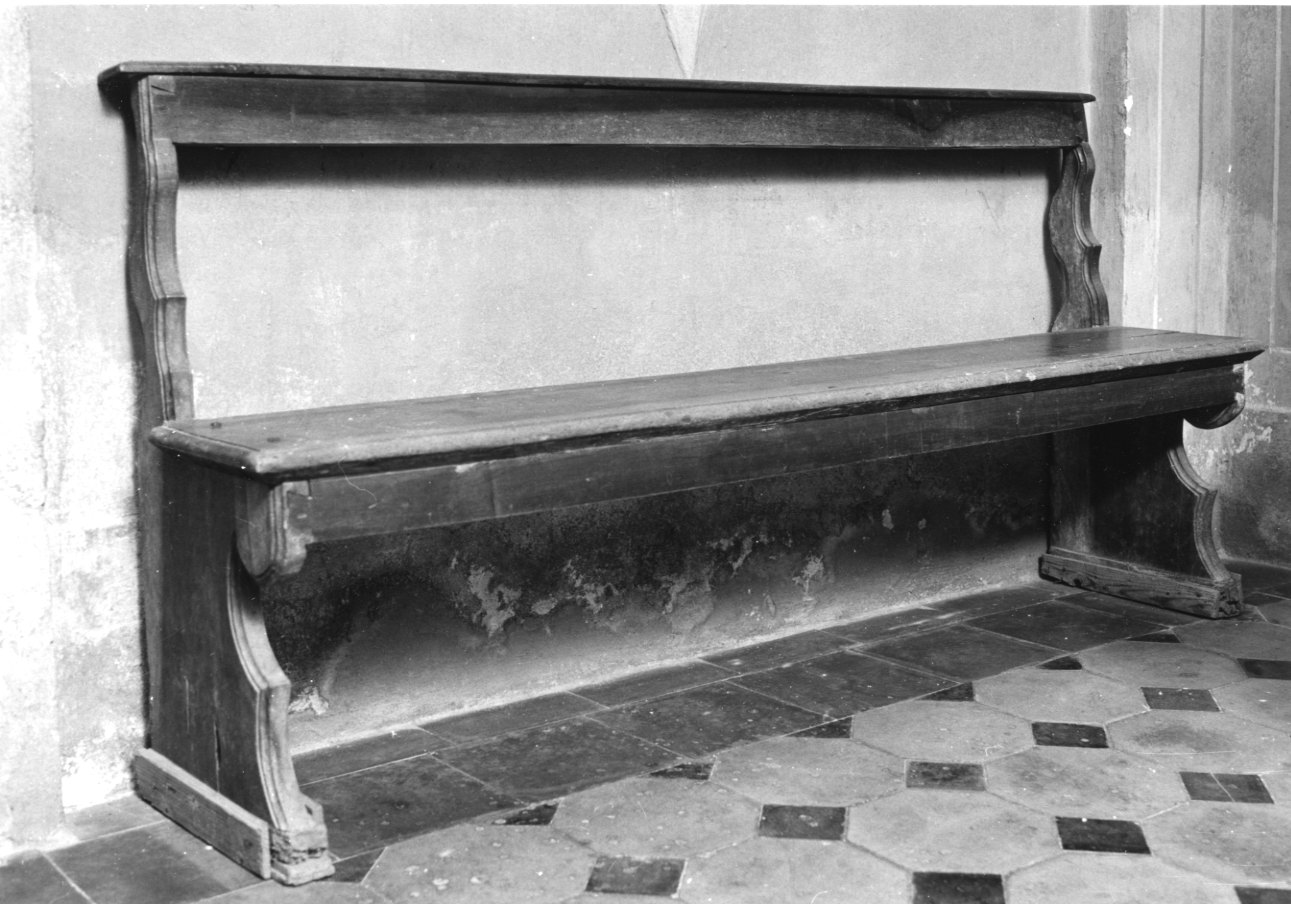 banco da chiesa, opera isolata - bottega della Valsesia (sec. XIX)