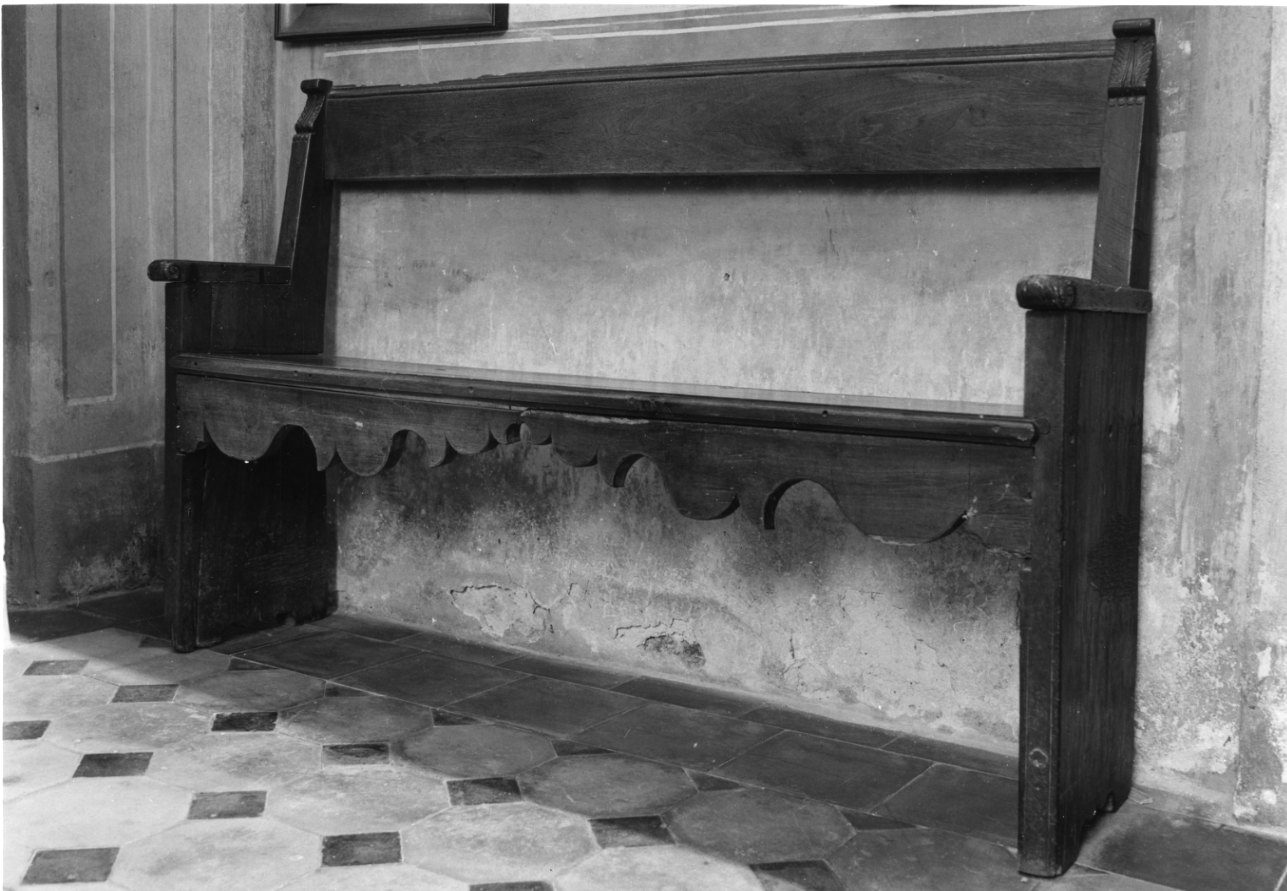 banco da chiesa, opera isolata - bottega della Valsesia (seconda metà sec. XVII)