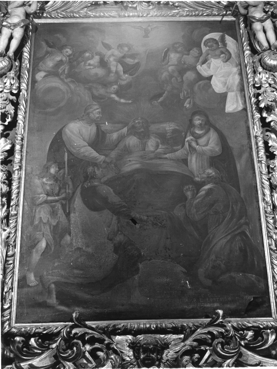 morte di San Giuseppe (dipinto, opera isolata) - ambito della Valsesia (prima metà sec. XVIII)