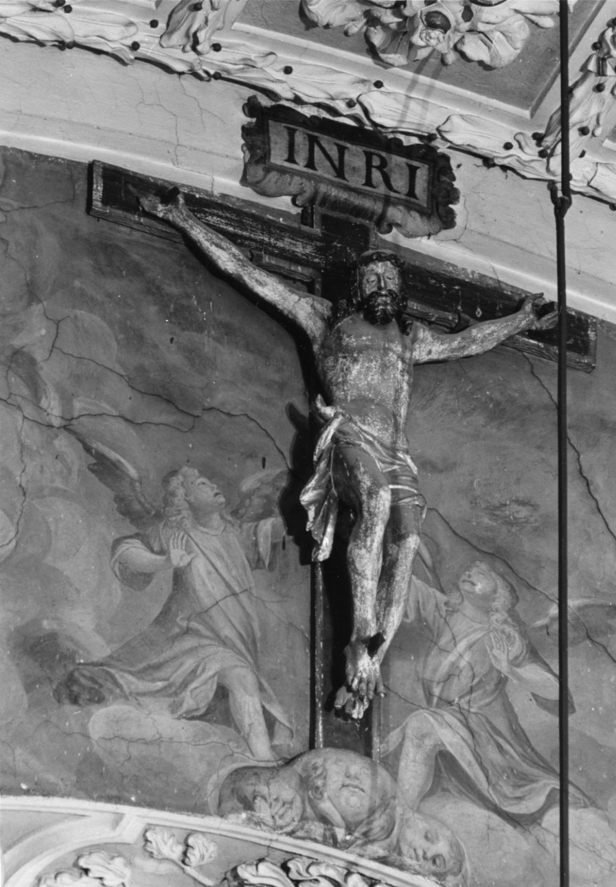 Cristo crocifisso (crocifisso, opera isolata) - ambito della Valsesia (seconda metà sec. XVII)