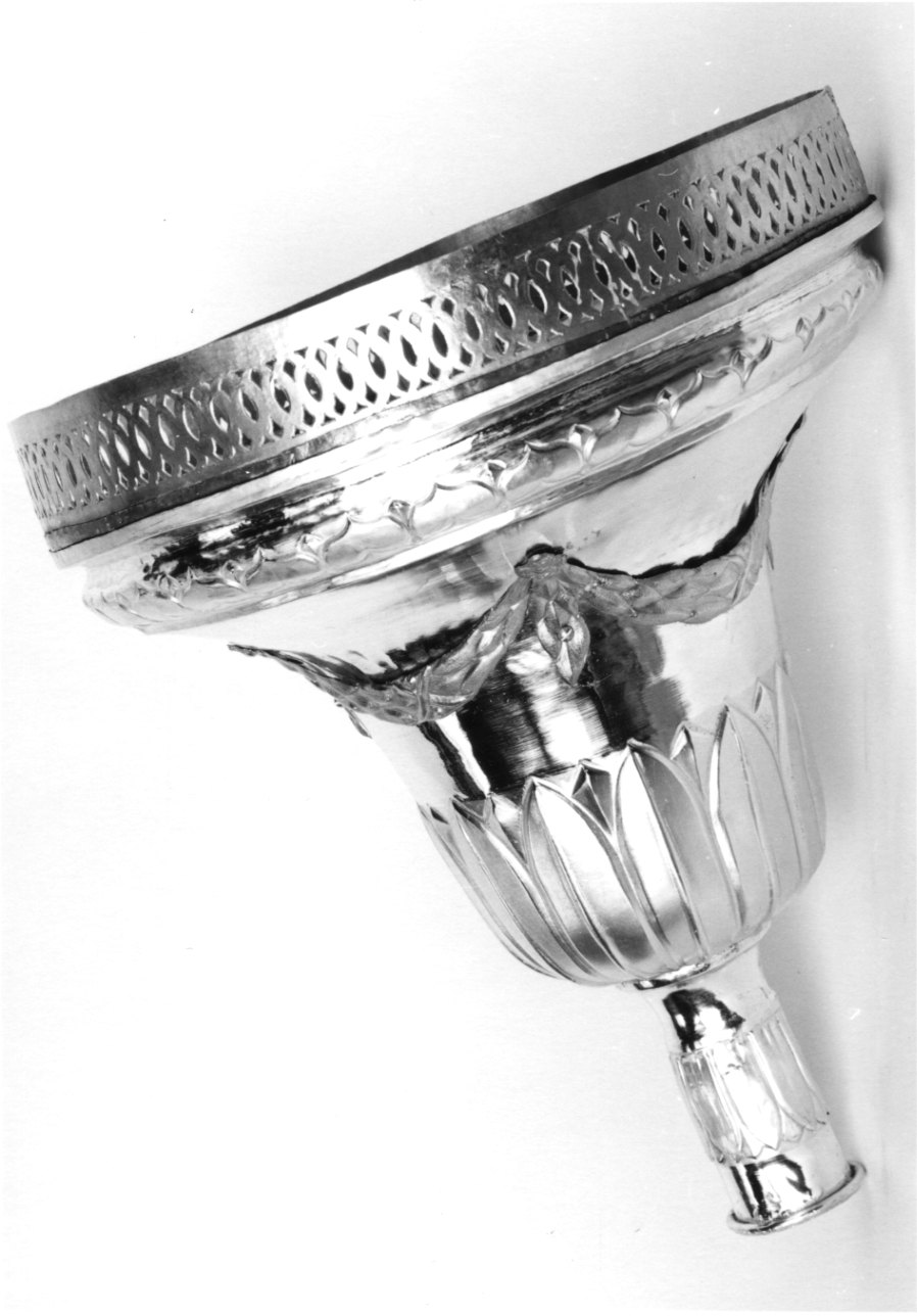 candelabro portatile, serie - bottega lombardo-piemontese (seconda metà sec. XIX)