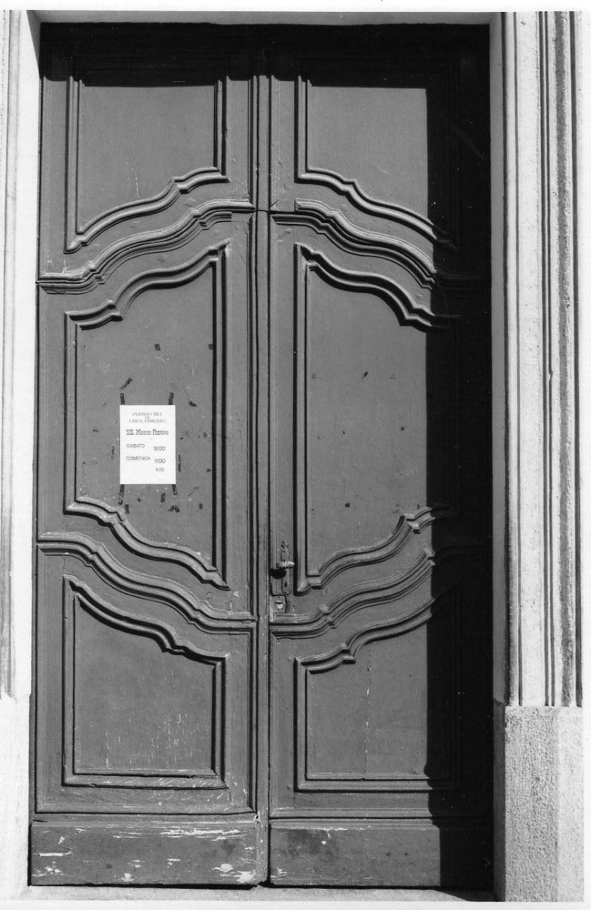 portone, opera isolata - bottega piemontese (metà sec. XVIII)