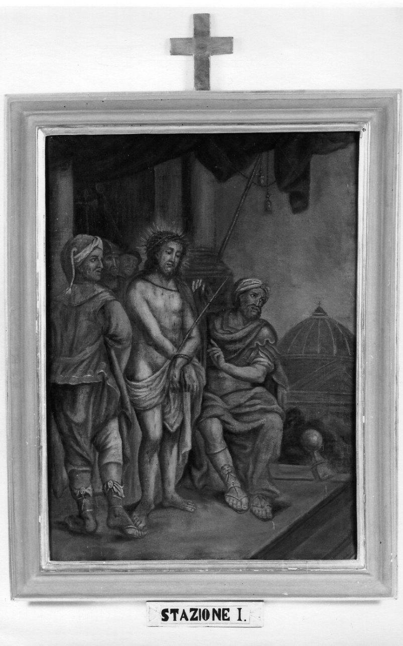 stazioni della via crucis (dipinto, serie) - ambito piemontese (secondo quarto sec. XVIII)
