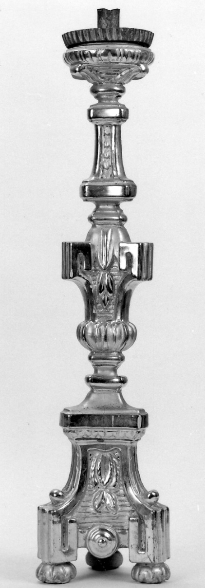 candelabro, serie - ambito piemontese (prima metà sec. XIX)