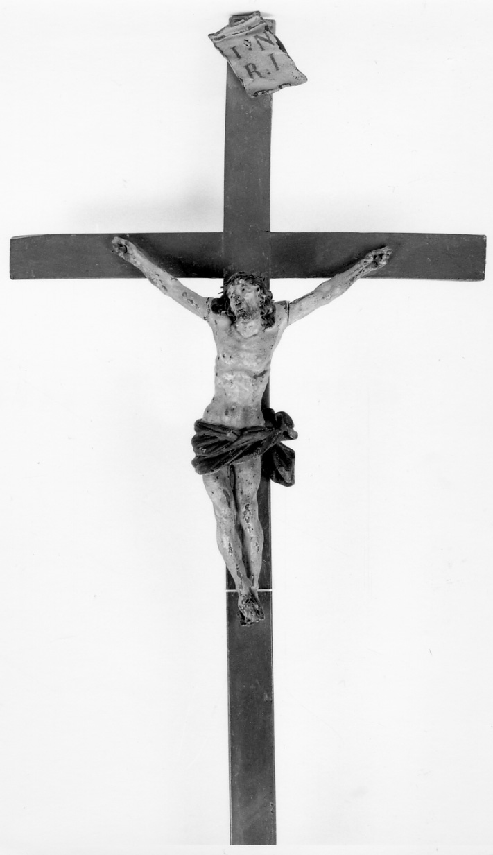 Cristo crocifisso (crocifisso, opera isolata) - ambito piemontese (fine/inizio secc. XVII/ XVIII)