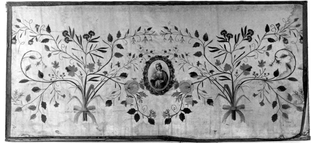 Santa Elisabetta d'Ungheria (paliotto, opera isolata) - manifattura italiana (fine sec. XIX)