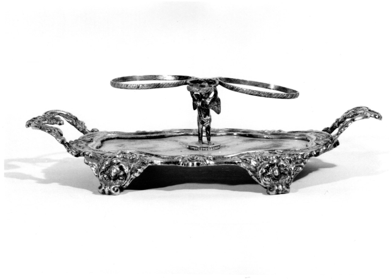 vassoio porta ampolline, opera isolata - bottega lombarda (sec. XVIII)