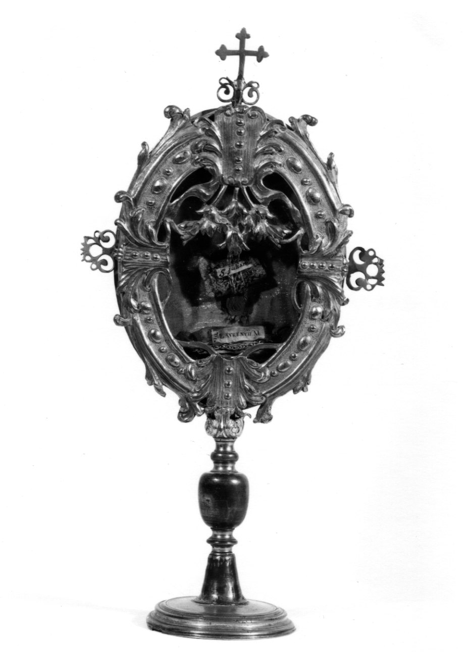 reliquiario - a ostensorio, serie - bottega lombarda (seconda metà sec. XIX)