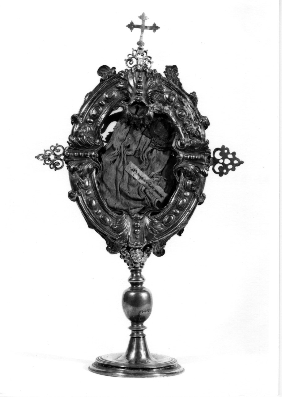 reliquiario - a ostensorio, serie - bottega lombarda (seconda metà sec. XIX)