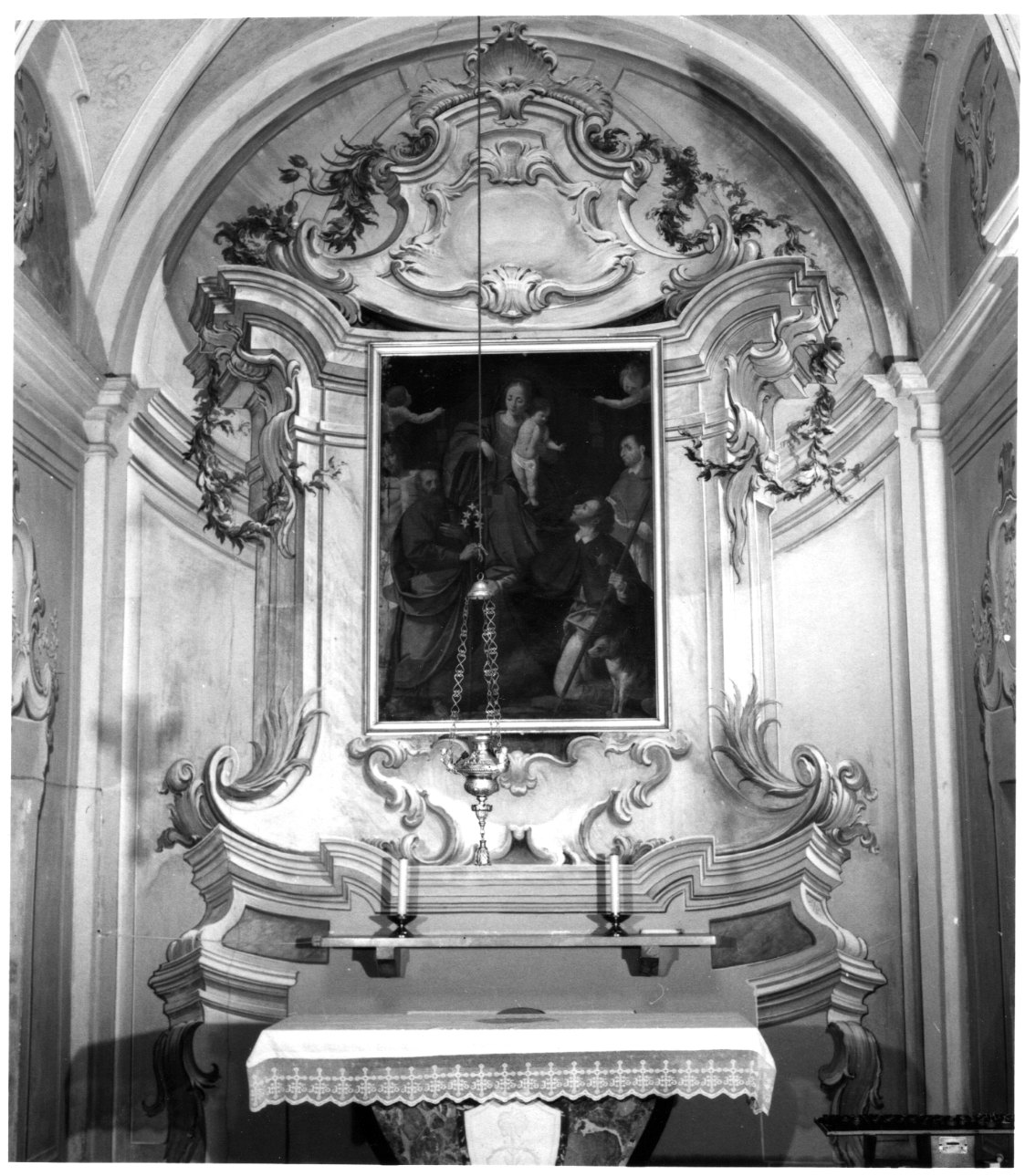 motivi decorativi architettonici e vegetali (dipinto, opera isolata) - ambito novarese (primo quarto sec. XX)