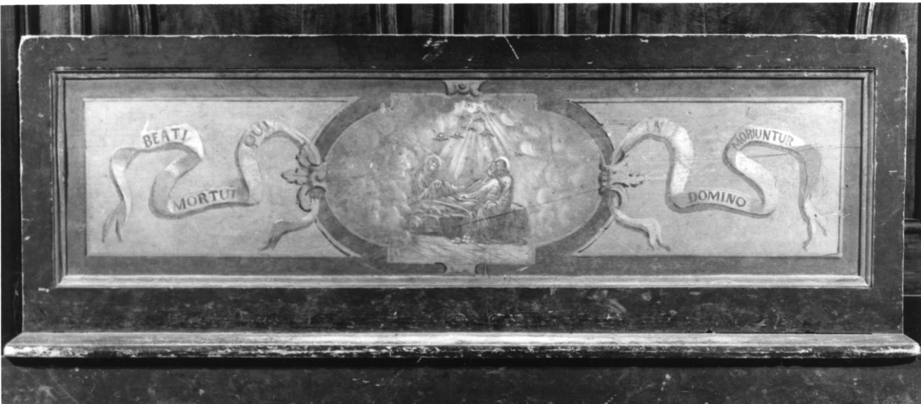 morte di San Giuseppe (pannello) - ambito novarese (seconda metà sec. XIX)