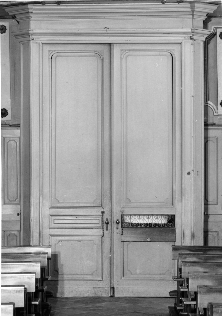 bussola d'ingresso, opera isolata di Riboni, Ferrero Alessandro (ultimo quarto sec. XIX)