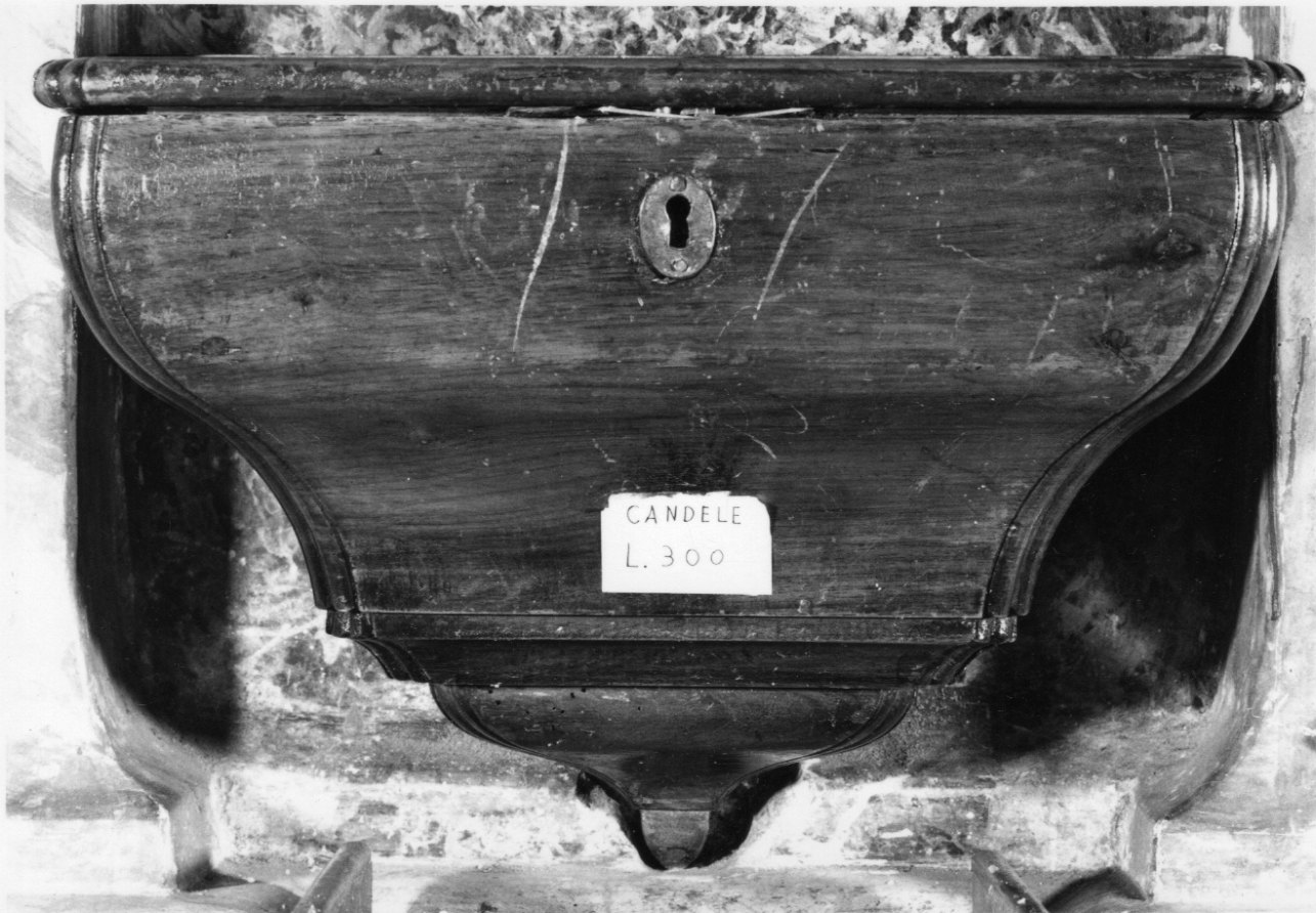 cassetta per elemosine, opera isolata - ambito piemontese (seconda metà sec. XIX)