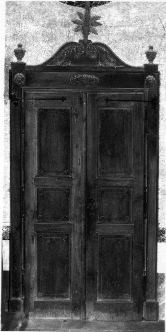 porta - a due battenti, serie - ambito piemontese (prima metà sec. XIX)