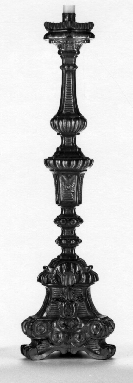 candelabro, serie - ambito monregalese (seconda metà sec. XVIII)