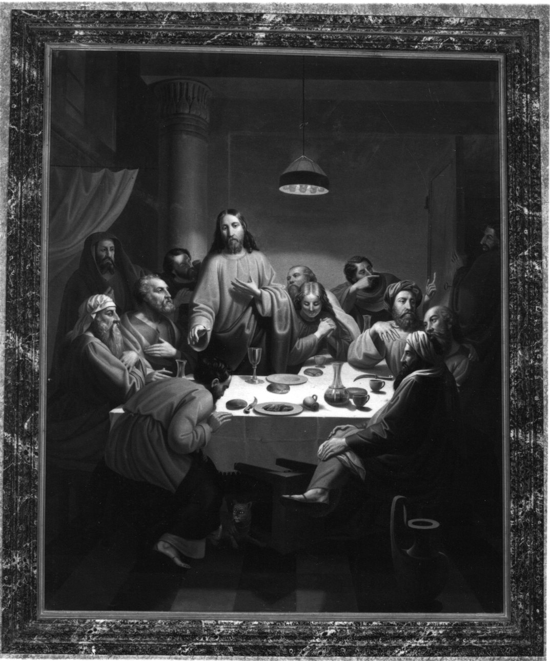 ultima cena (dipinto, opera isolata) di Vinaj Andrea (metà sec. XIX)