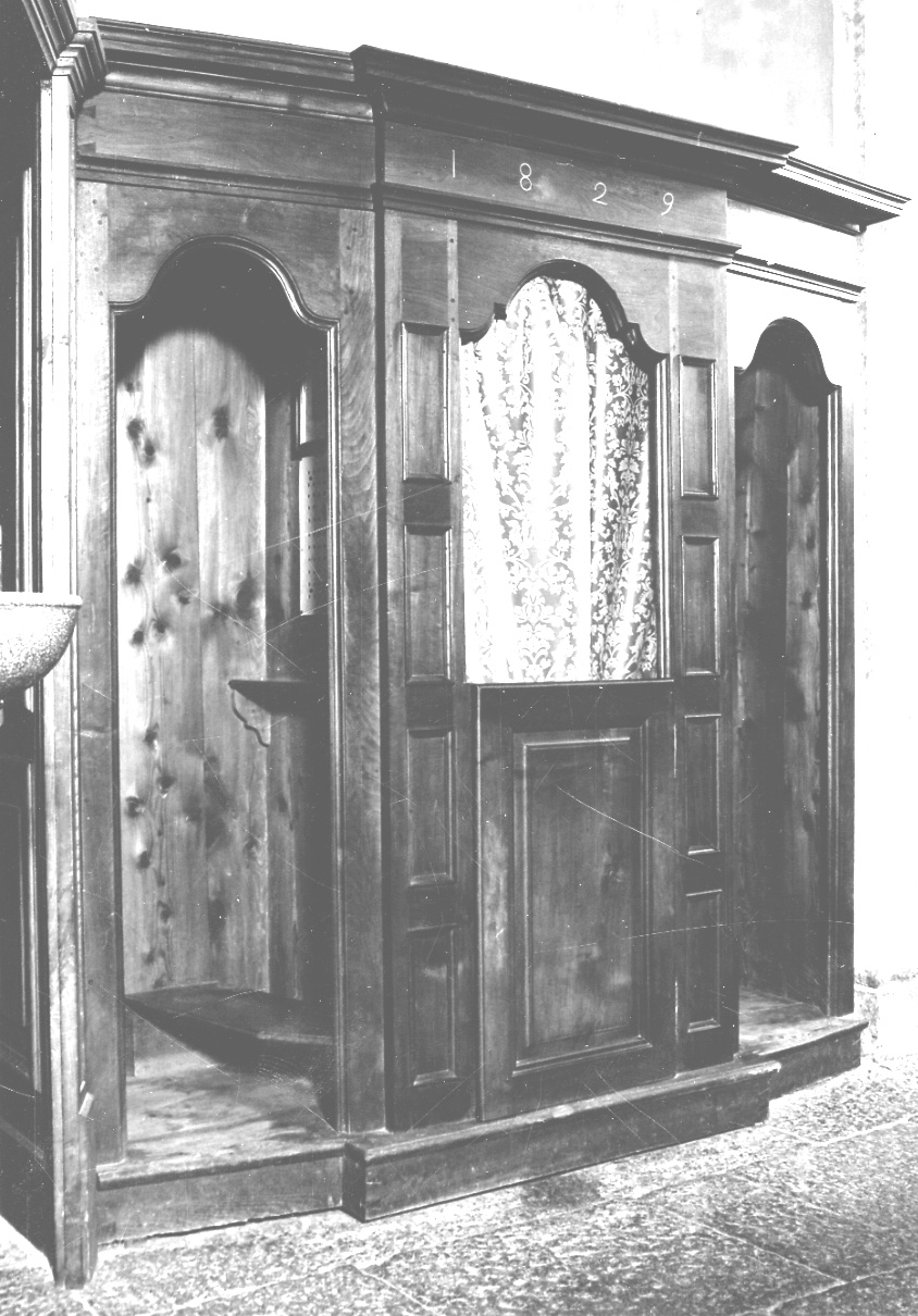 confessionale, opera isolata - bottega della Val Formazza (secondo quarto sec. XIX)