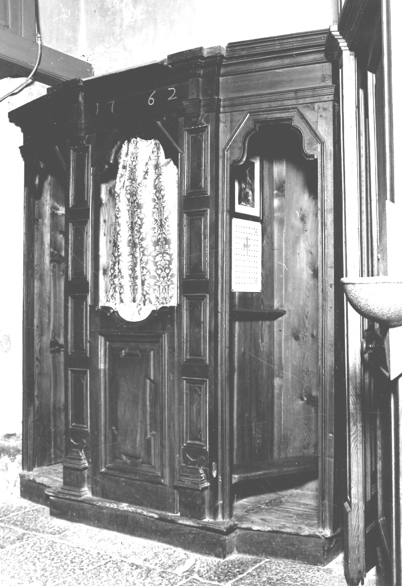 confessionale, opera isolata di Berta Carlo Antonio (terzo quarto sec. XVIII)