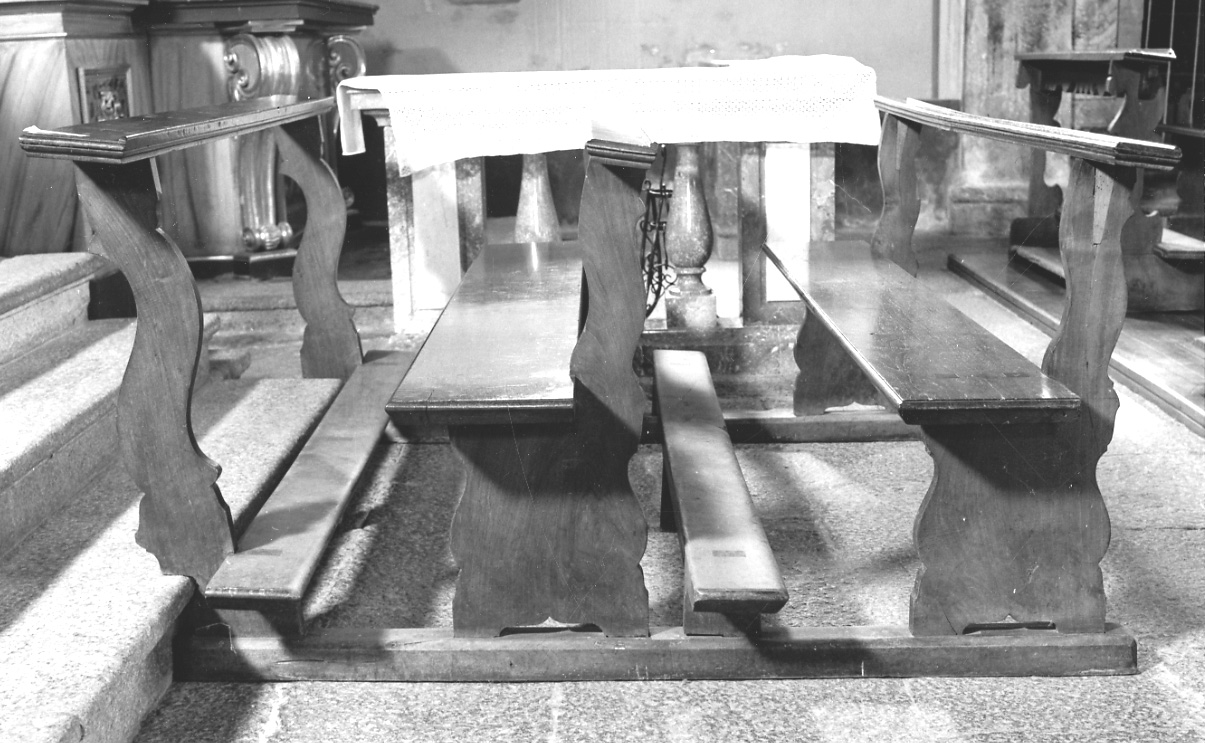 banco da chiesa, serie di Berta (secondo quarto sec. XIX)