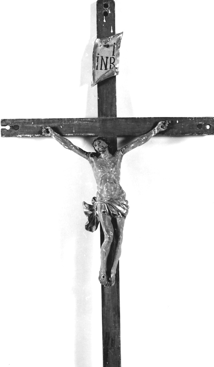 Cristo crocifisso (croce processionale, opera isolata) - ambito tedesco (seconda metà sec. XVI)