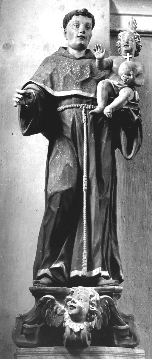 Sant'Antonio da Padova (statua, opera isolata) - ambito ossolano (seconda metà sec. XVIII)