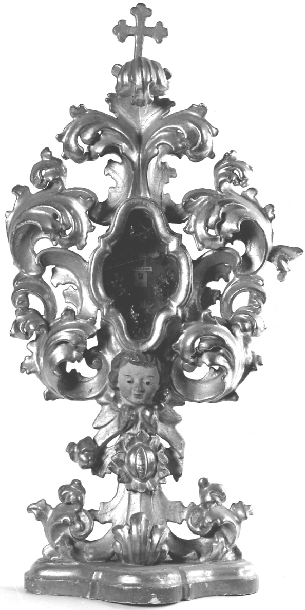 reliquiario - a ostensorio, serie - ambito ossolano (prima metà sec. XVIII)