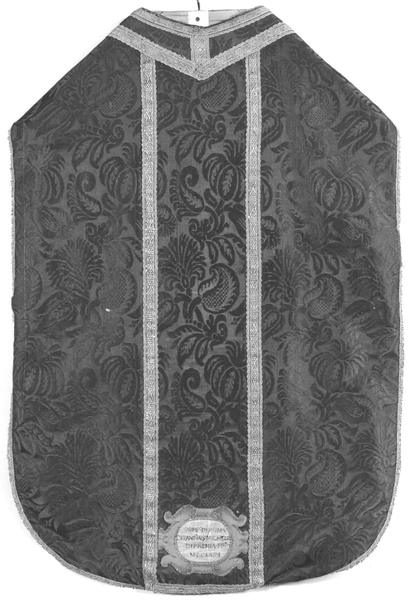 paramento liturgico, insieme - manifattura italiana (terzo quarto sec. XVII)