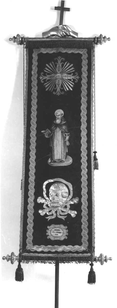 stendardo processionale, opera isolata - manifattura italiana (ultimo quarto sec. XIX)