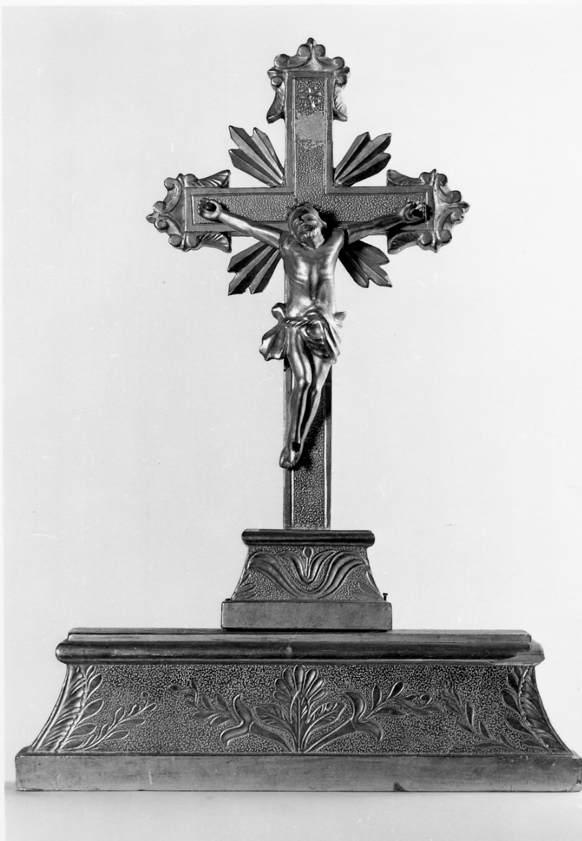 Cristo crocifisso (croce d'altare, opera isolata) - ambito ossolano (seconda metà sec. XVIII)