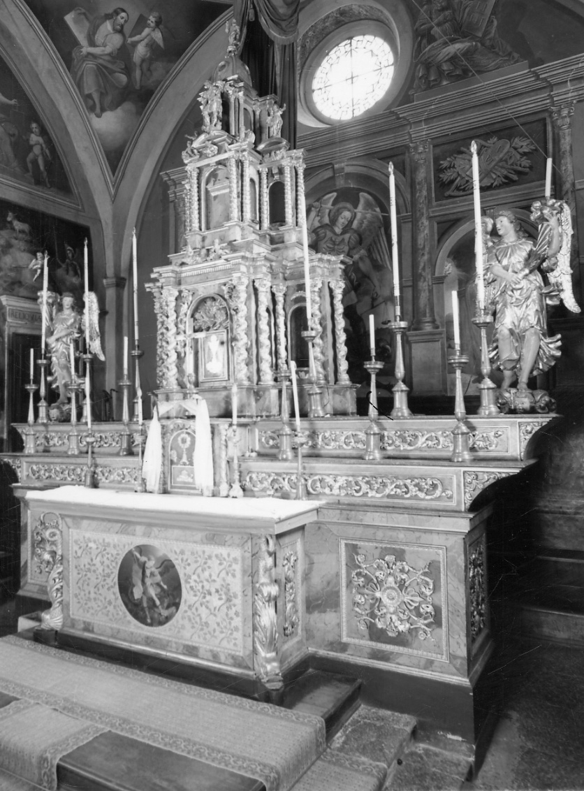 altare maggiore, opera isolata - ambito ossolano (sec. XVII)