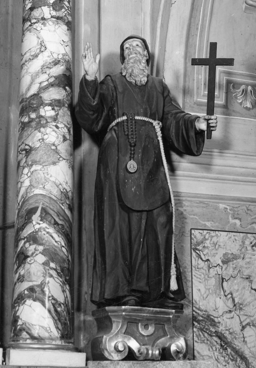 San Francesco di Paola (statua, opera isolata) - ambito ossolano (seconda metà, prima metà sec. XVIII, sec. XIX)