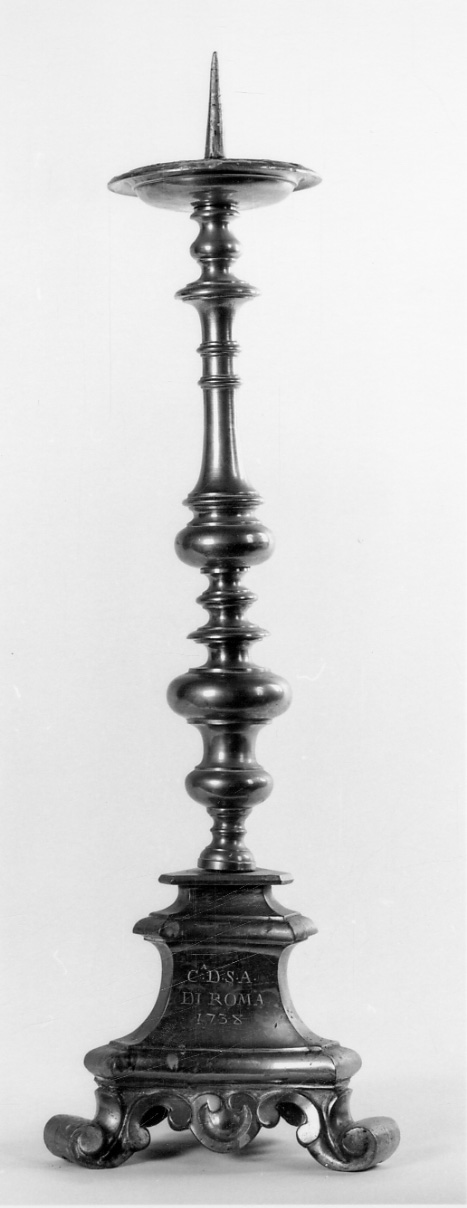 candeliere, serie - ambito italiano (secondo quarto sec. XVIII)