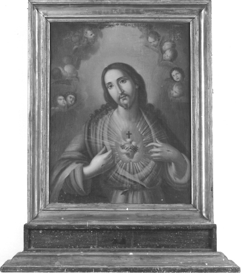 Sacro Cuore di Gesù (dipinto, opera isolata) - ambito ossolano (terzo quarto sec. XIX)