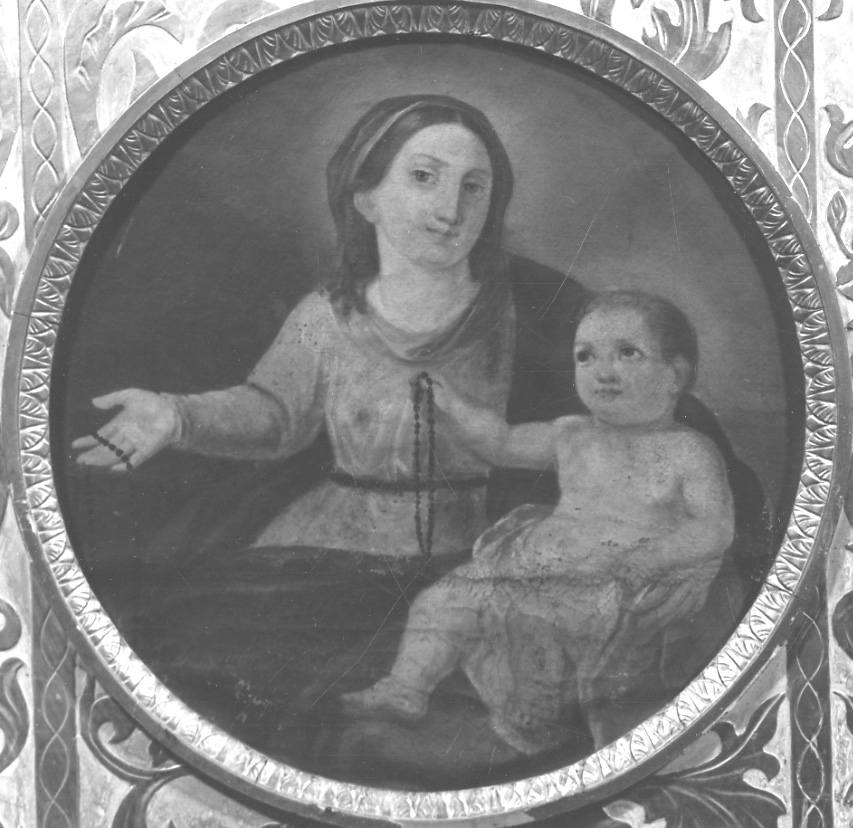 Madonna del Rosario (dipinto, opera isolata) - ambito ossolano (prima metà sec. XIX)