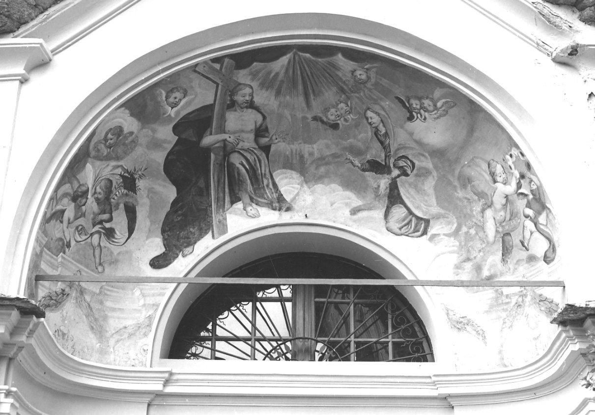 Cristo in gloria con la Madonna (dipinto, opera isolata) - ambito ossolano (primo quarto sec. XIX)