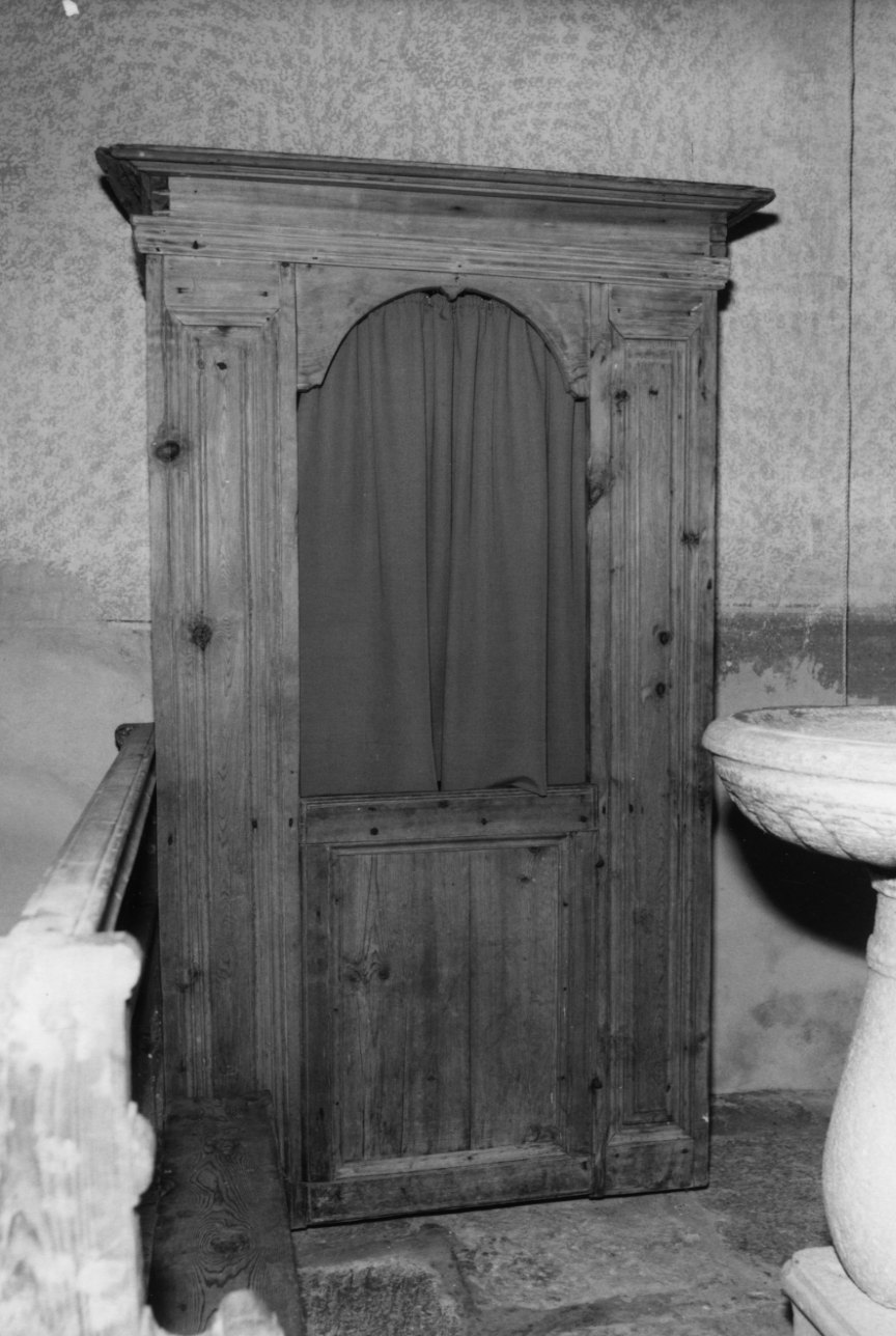 confessionale, opera isolata - bottega della Val Formazza (metà sec. XVIII)
