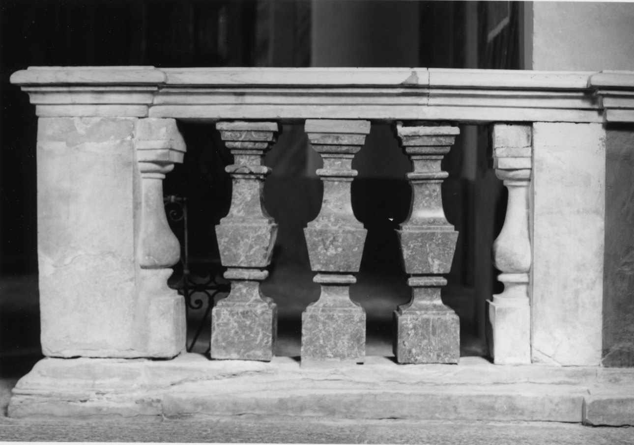 balaustrata, opera isolata - bottega della Valle di Susa (fine/inizio secc. XVII/ XVIII)