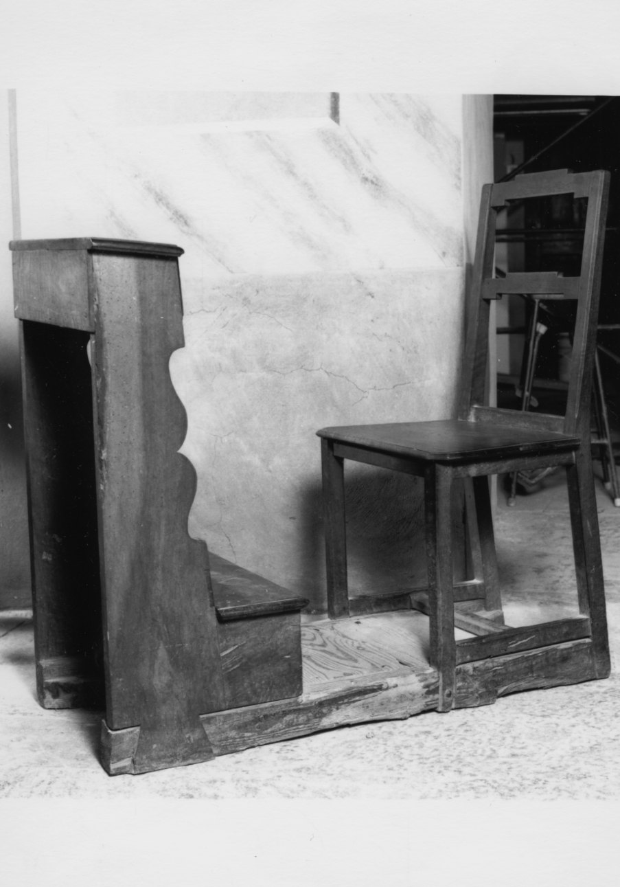 sedia-inginocchiatoio, opera isolata - bottega della Valle di Susa (sec. XVIII)